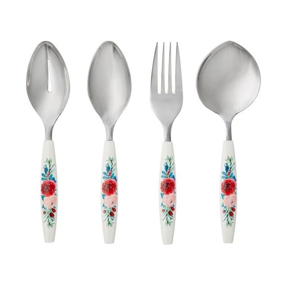 ♥️🎄 New The Pioneer Woman Wishful Winter 4-Piece Holiday Serve Utensils Set - Picture 4 of 7